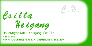 csilla weigang business card